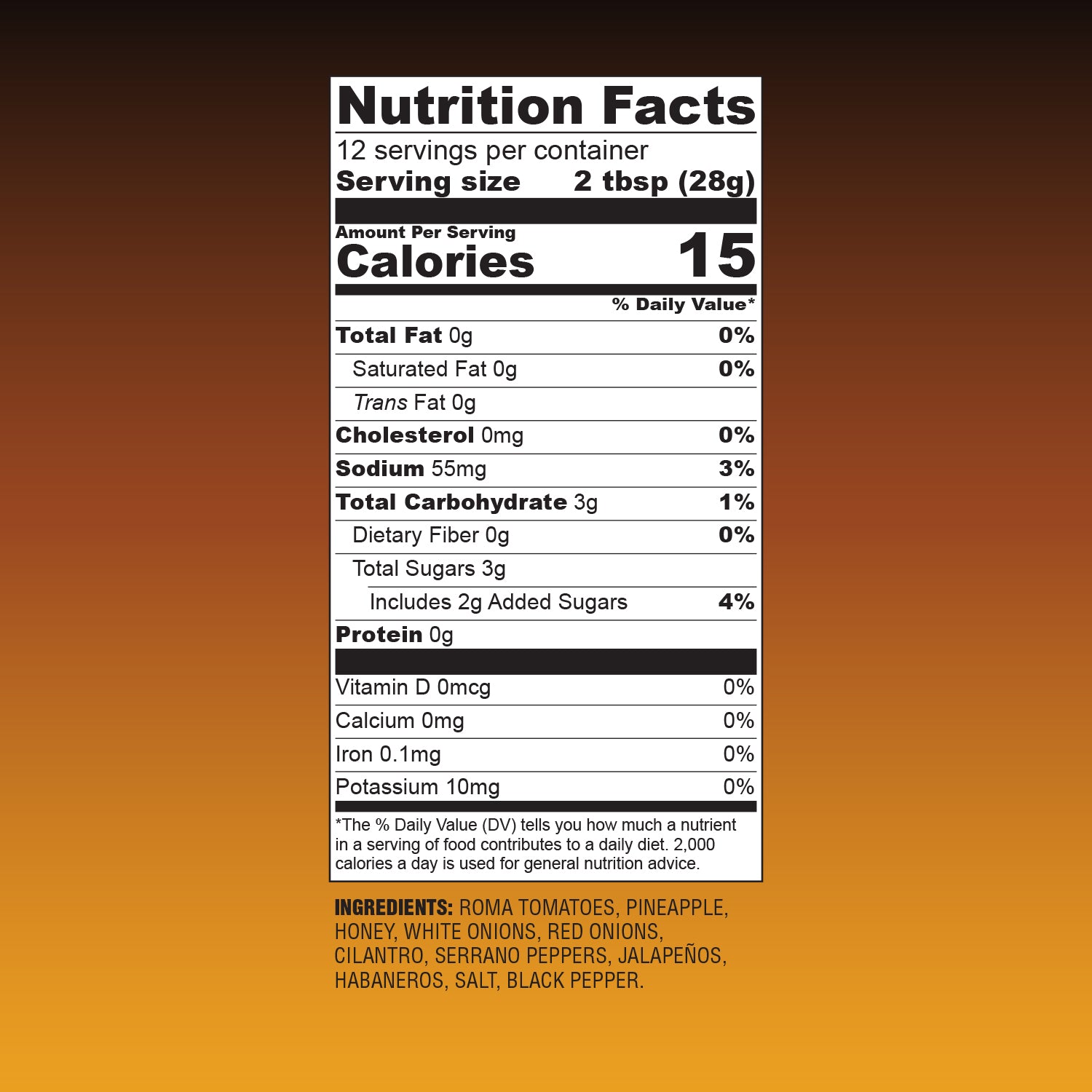 Tiki Thunder Pineapple Raw Honey Salsa (Medium) 4 PACK